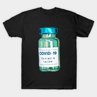 Corona virus vaccine illustration T-Shirt